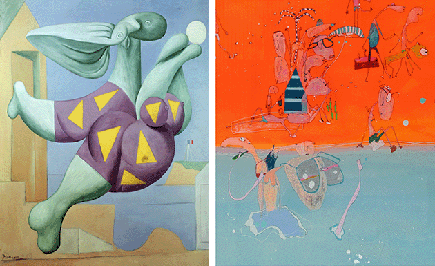 Pablo Picasso, Bather with a Beach Ball, 1932, Museum of Modern Art, New York  CAPTION: Detail of the present work